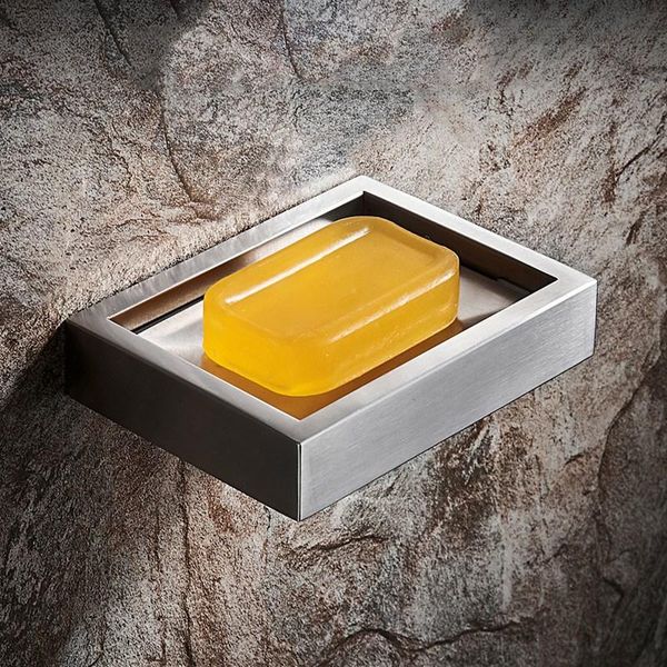

bathroom storage & organization 304 stainless steel soap case holder ceramic container anti rust draining tray box for kitchen use