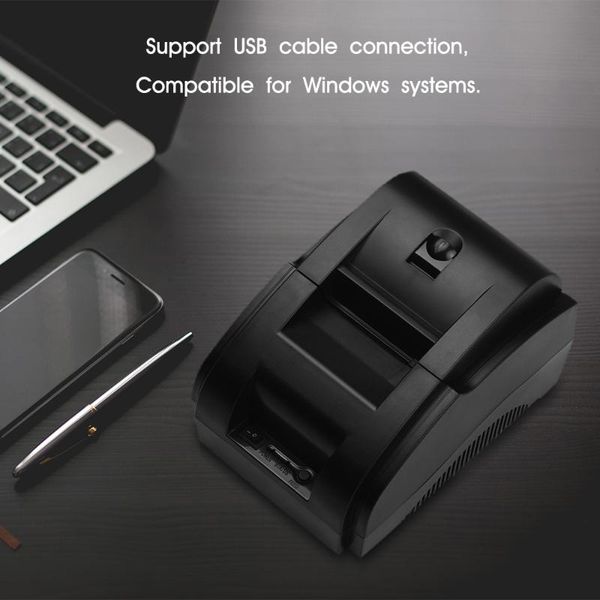 

copiers desk58mm usb direct thermal receipt printer bill clear printing compatible with esc/pos print commands set for supermarket