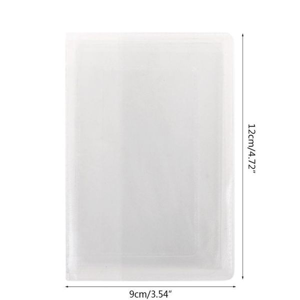 

thinkthendo 12x9cm pvc transparent documents cover russian driver's license case protect car id card holder for m jllxoa