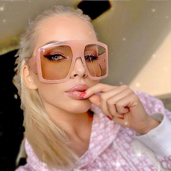 

vintage super big shield square sunglasses for women brand oversized sun glasses female uv400 siamese eyewear, White;black