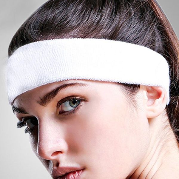 

sweatband x9ff sweatbands sports headband/wristband for men & women moisture wicking athletic cotton terry cloth gym,out, Yellow;black