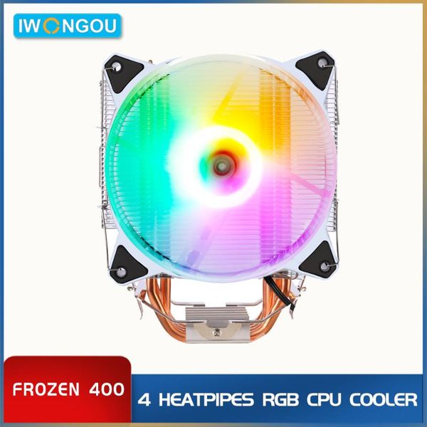 

fans & coolings iwongou 4 heatpipes cpu radiator cooler 120mm rgb fan pwm 4pin lga 775 1155 1150 11051 1200 1366 2011 x79 x99 am4 ventilador