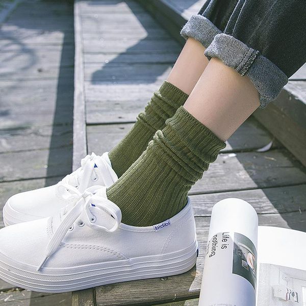 

socks & hosiery japanese kawaii girls cute sock gift korean fashion harajuku vintage streetwear women summer breathable candy color, Black;white