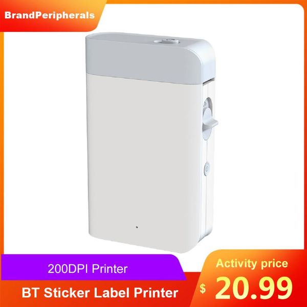 

printers usb portable label maker machine handheld bt sticker printer study 200dpi for home