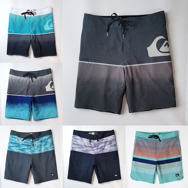 

quick casual shorts men's elastic straight tube loose quick drying sports surf beach capris summer, White;black