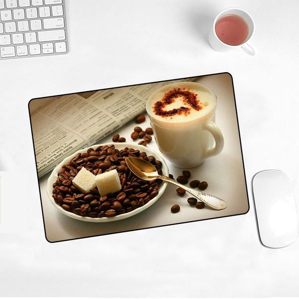 

mouse pads & wrist rests coffee sell gaming pad kawaii anti-slip art lovely natural rubber cartoon office decoration carpet desk mat skipoem