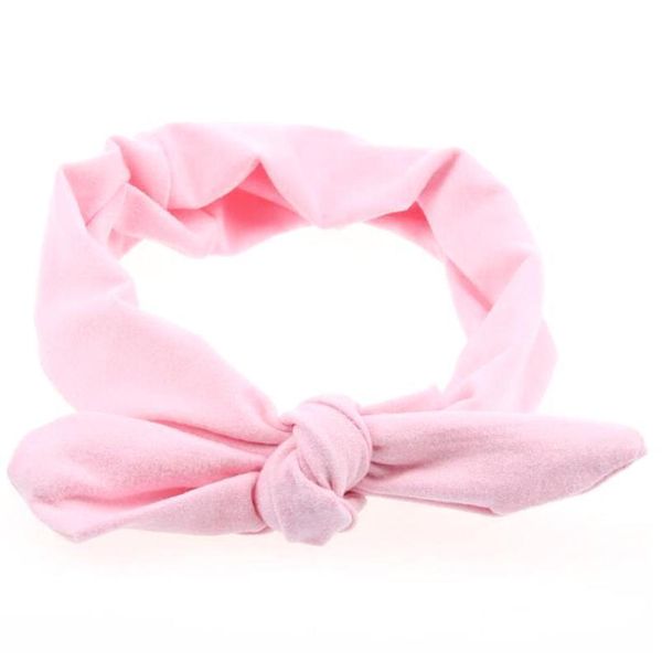 

women's knotted bow rabbit ears headbands yoga sports elastic hair bands turban 10 colors female girls hair accessories jllpue