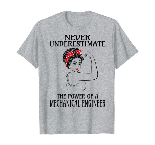 

never underestimate mechanical engineer t-shirt, White;black