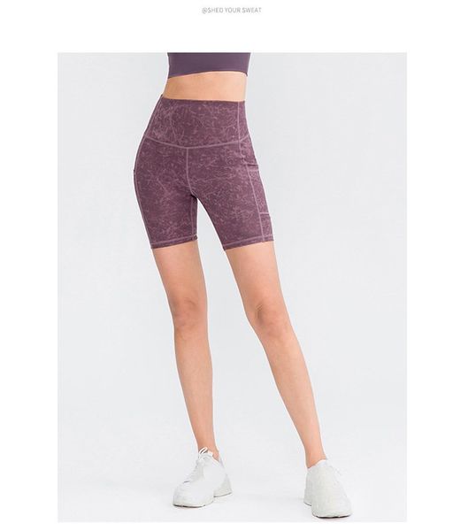 

women's high waist yoga shorts for bike running two side pockets,tummy control non see -through athletic workout running shorts athleti, White;black