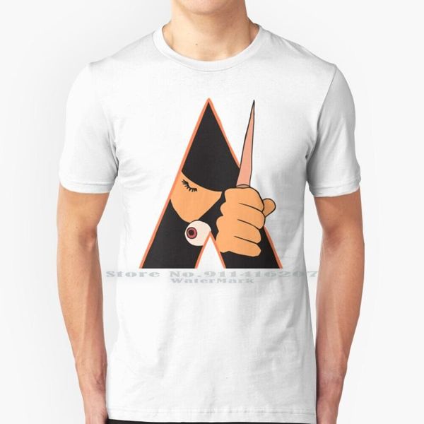 

men's t-shirts a clockwork orange t shirt 100% pure cotton kubrick stanley 2001, White;black