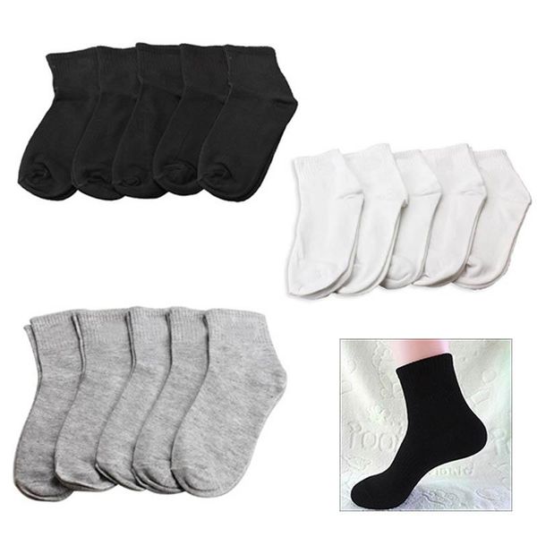 

men's socks 5 pair men cotton low cut ankle athletic  lxh, Black