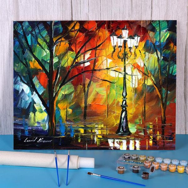 

paintings true light coloring by numbers painting package acrylic paints 40*50 oil for children art