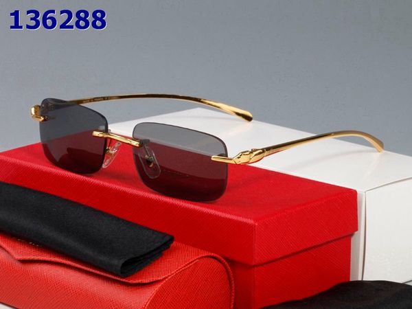 

luxury transparent gradient sun glasses for women leopard head rimless sunglasses women brand designer retro female ladies sunglass, White;black
