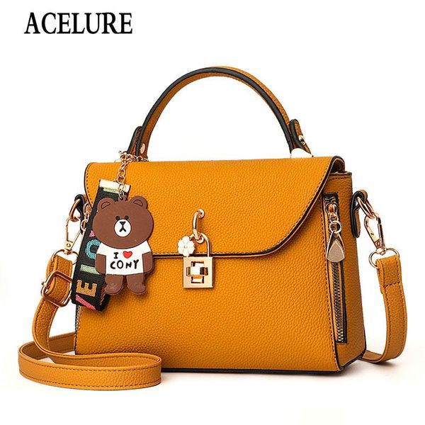 

acelure female fashion small messenger handbag patchwork pu leather shoulder bags women fashion all-match hasp crossbody bags