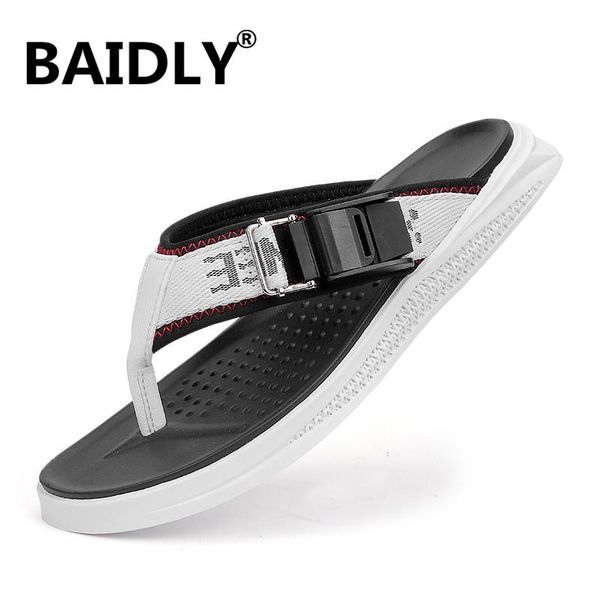 

slippers men's massage shoes for male fashion summer men flip flops outdoor soft casual, Black