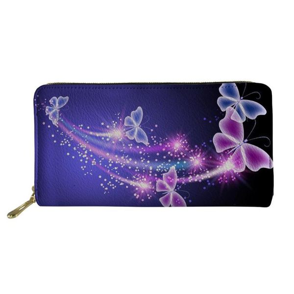 

wallets coloranimal fashion long beautiful butterfly design brand women pu leather clutch purse phone card bag, Red;black