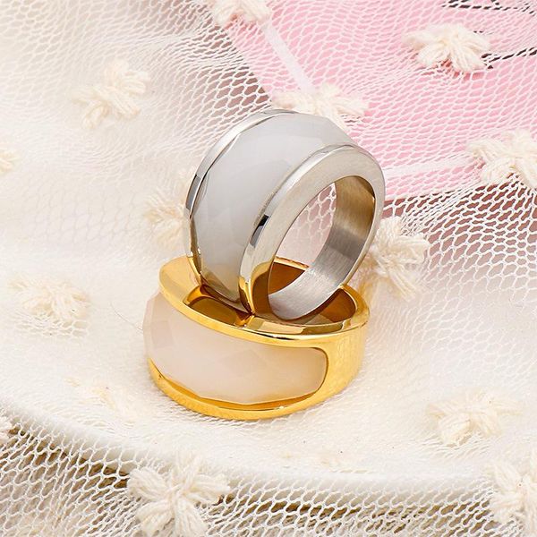 

wedding rings fine jewelry glass titanium steel accessories jewel ring fashion engagement lover valentine lovers couples, Slivery;golden