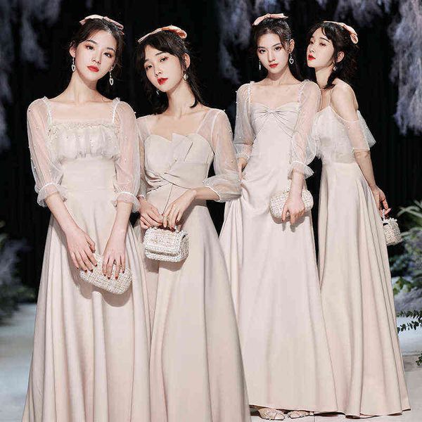 

luxury party evening dress bridmaid group shows thin temperament. 2021 summer sister , girlfriends banquet prident style, fairy spirit, can, Black