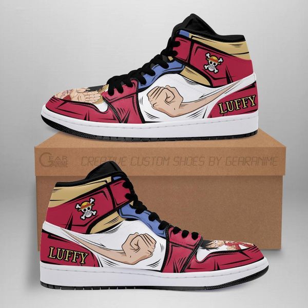 

luffy sneakers one piece anime shoes for fan