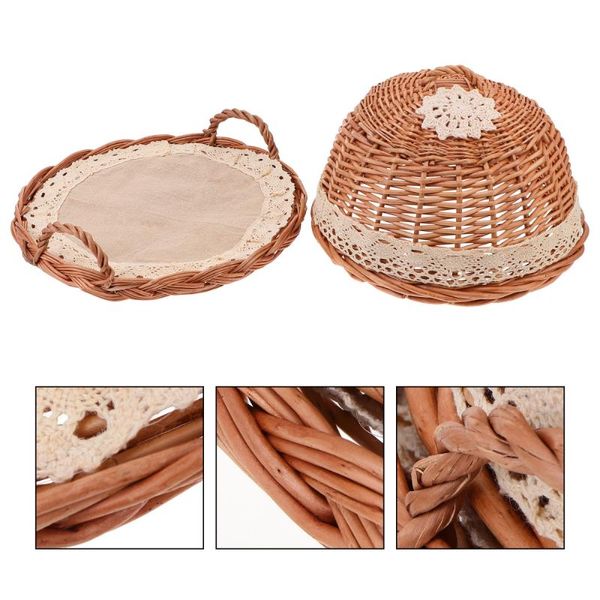 

storage baskets 1 set of fruit bread cover food basket with kitchen tray