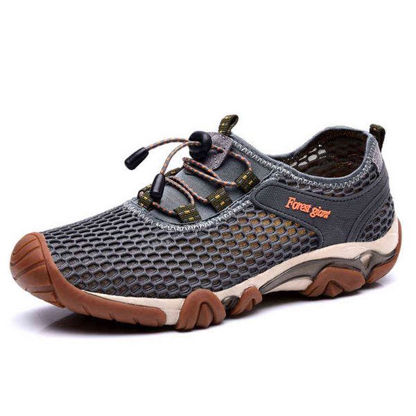 

hiking sandals men anti skid wading slippers quick drying water shoes summer breathable aqua shoes for fishing beach vacation 211112, Black