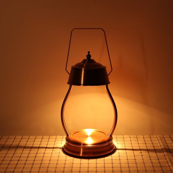 

fragrance lamps melting wax lamp bedside table aroma stove metal retro