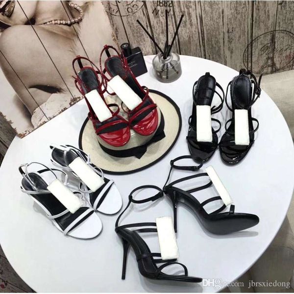 

summer fashion sandals product ladies leather shoes roman high heeled shoes beach metal button sandals banquet woman shoes size 35-41, Black