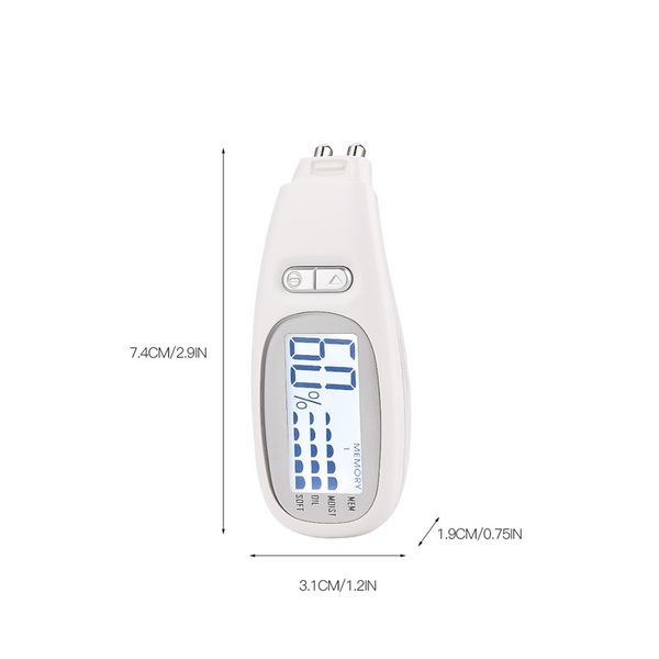 

lcd digital skin moisture tester high presicion facial skin analyzer oil detector test water oil content skin softness care