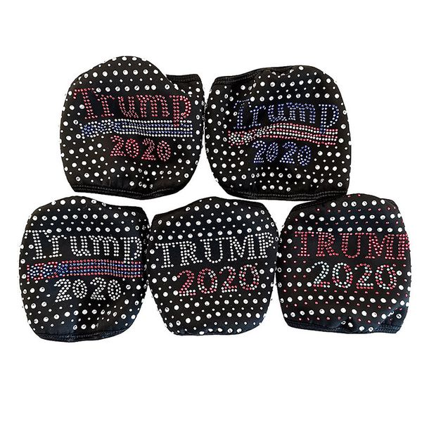 

trump face mask designer fashion breathable diamond mask trump election christmas elk xmas face masks dhl ing