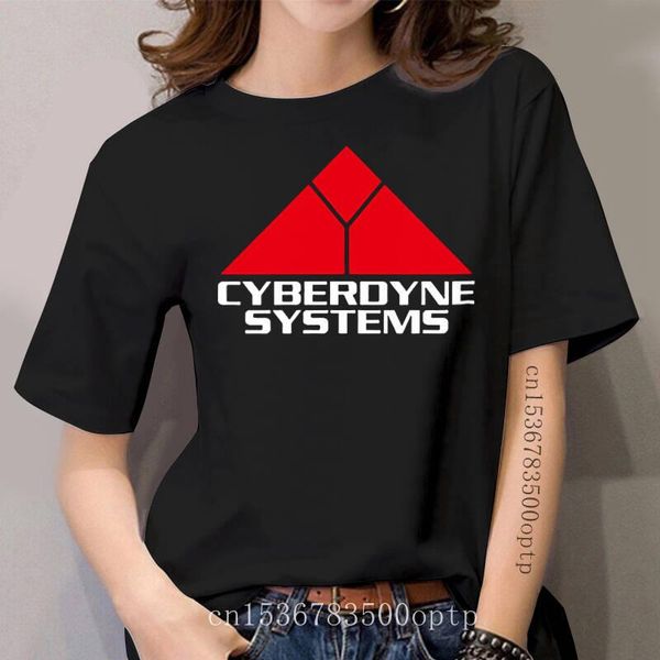 

women's t-shirt skynet cyberdyne systems t shirt the terminator tshirt movie harjuku eu size 100% cotton crew neck logo print camiseta, White