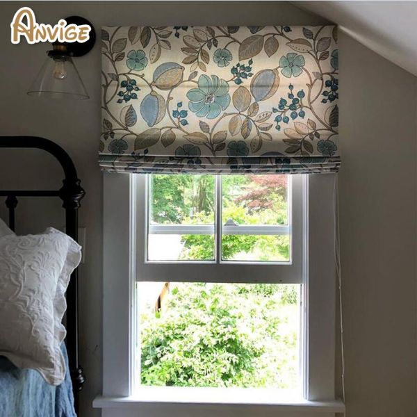 

blinds garden printed full blackout/light filter roman shades ,easy install washable curtains ,customized window curtain drape