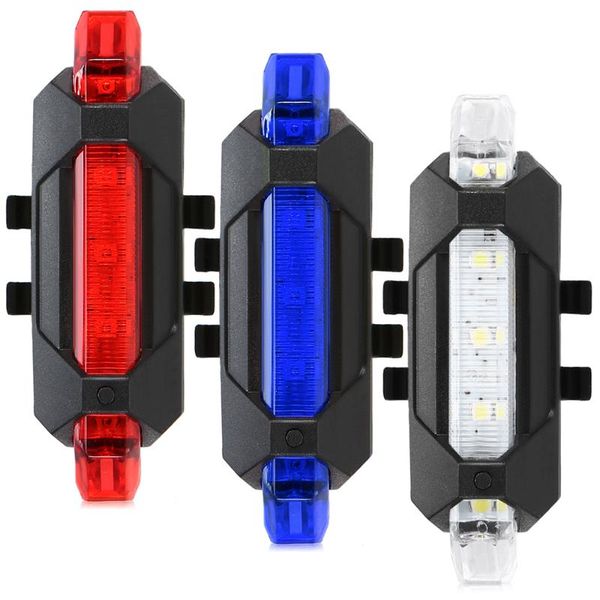 

bike lights usb rechargeable taillight cycling tail rear safety back light riding warning saddle lantern for bicycle