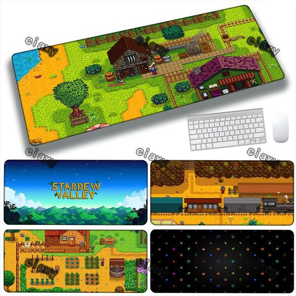 

mouse pads & wrist rests pad kawaii stardew valley anime table mat keyboard gaming desk accessories large mousepad xxl computer mausepad