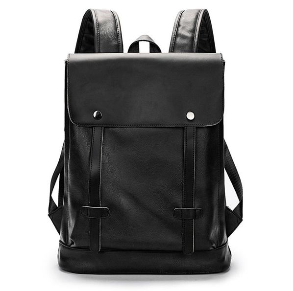 

men's large leather antitheft travel backpack lapbags women black bagpack boy big capacity school male business shoulder bag