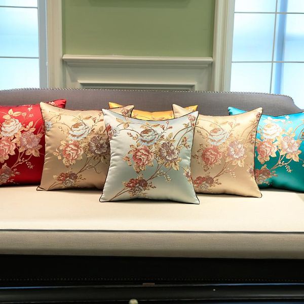 

cushion/decorative pillow vintage flowers cushion cover european retro embroidery jacquard art home sofa party wedding case