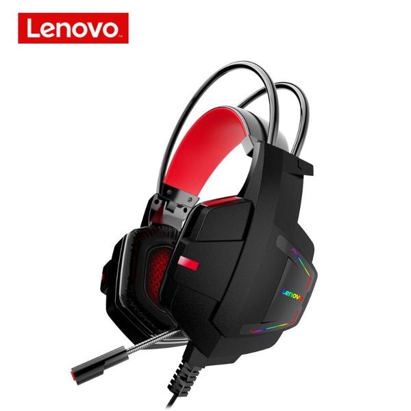 

headphones & earphones lenovo hu85 gaming headsets surround sound stereo wired earphone usb interface headphone headsetwith mic for lapp
