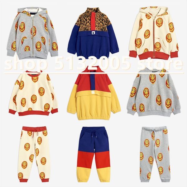 

in stock aw product mr sunflower print sweatshirt and sweatpants set kids fashion jacket, White