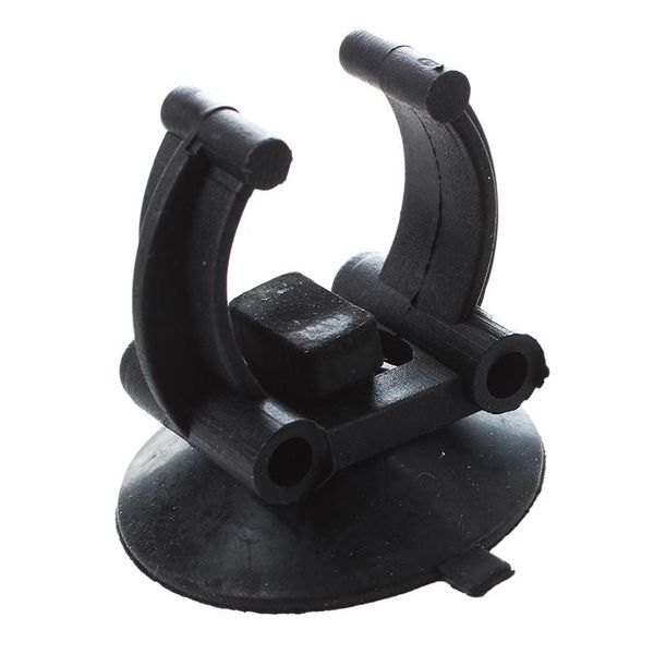 

aquariums plastic aquarium heater clips holder 33mm dia sucker 2 pcs black