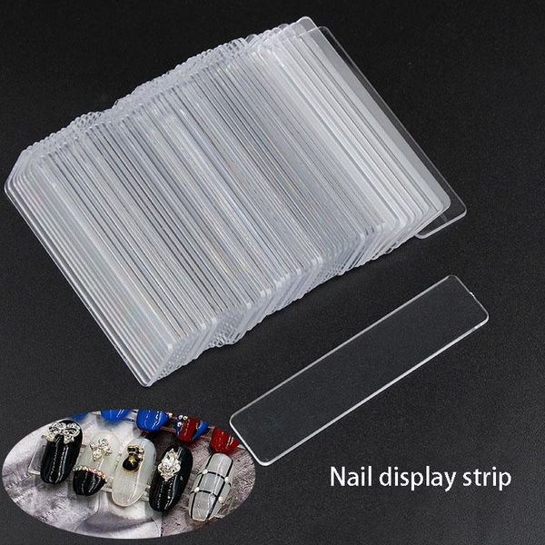 

nail art kits tools display strip transparent sheet sticky work stand 50 pieces kit