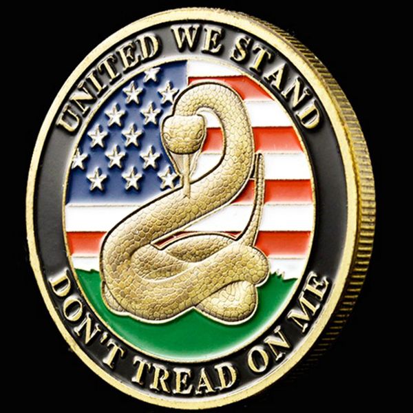 

non magnetic 1776 usa declaration of independence liberty bell craft and "don't tread on me" snake pattern bronze plated chal