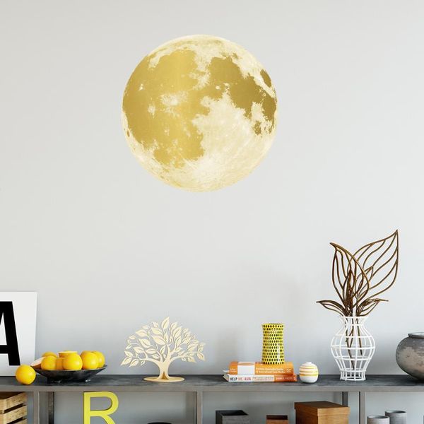 

wall stickers glowing moon home decor glow in the dark sticker babyroom bedroom living room decoration