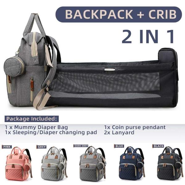 

diaper bags baby bag bed backpack for mom maternity stroller nappy large capacity nursing care with hooks