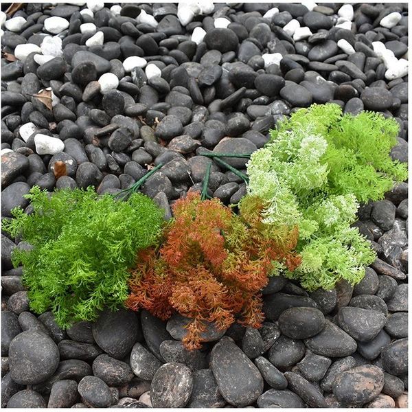 

decorative flowers & wreaths artificial moss flower 1.24 ft big 7 forks plastic plants home decoration flores artificiales para decoracion h