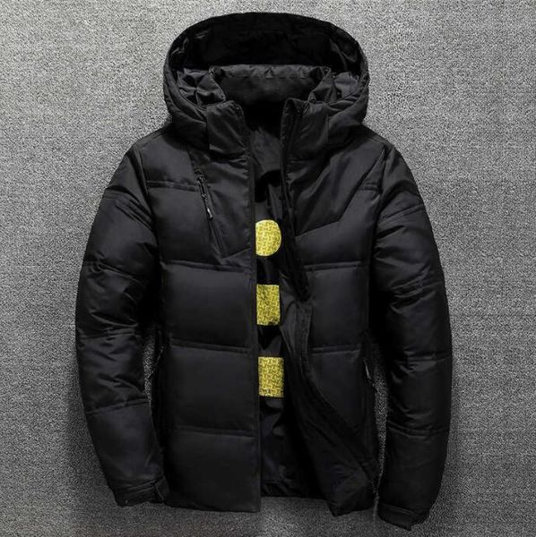 

2021 men winter down jacket puffer jackets hooded thick coats mens women couples parka winters coat, Black