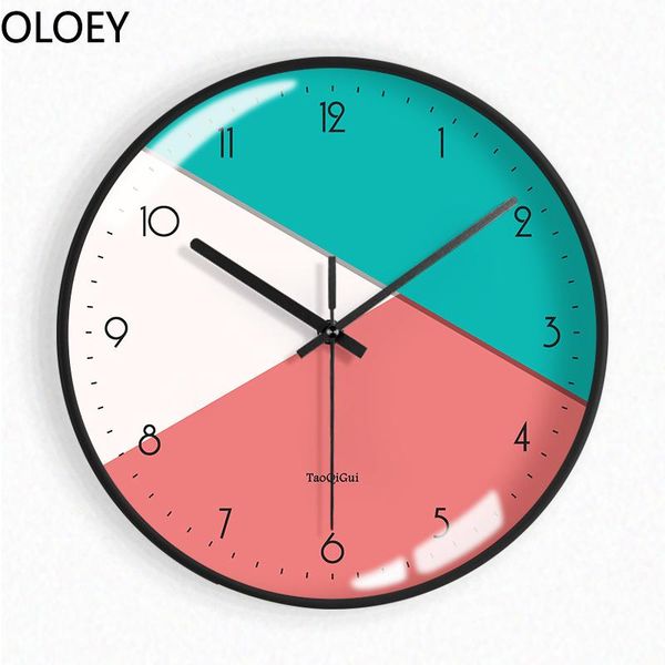 

wall clocks nordic mute clock modern design minimalist living room home decor bedroom creative personality light luxury quartz
