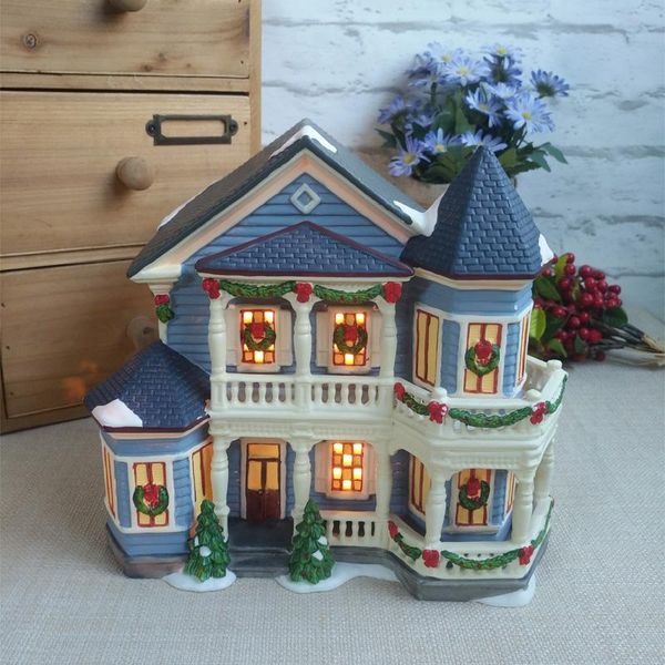 

decorative objects & figurines ceramic decoration night light housing construction home accessories christmas deskdecorations