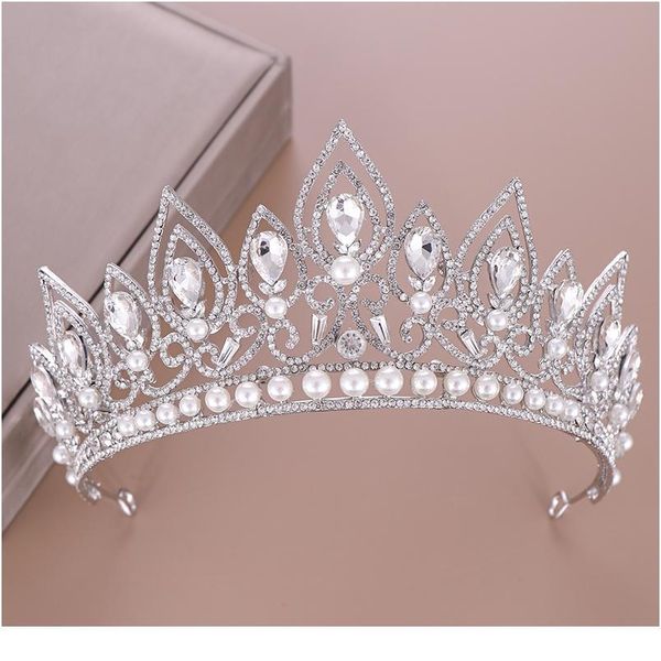 

wedding crown crystal rhinestone crown bridal hair jewelry silver color tiaras crowns for brides diadem bridal hair acc qylfku