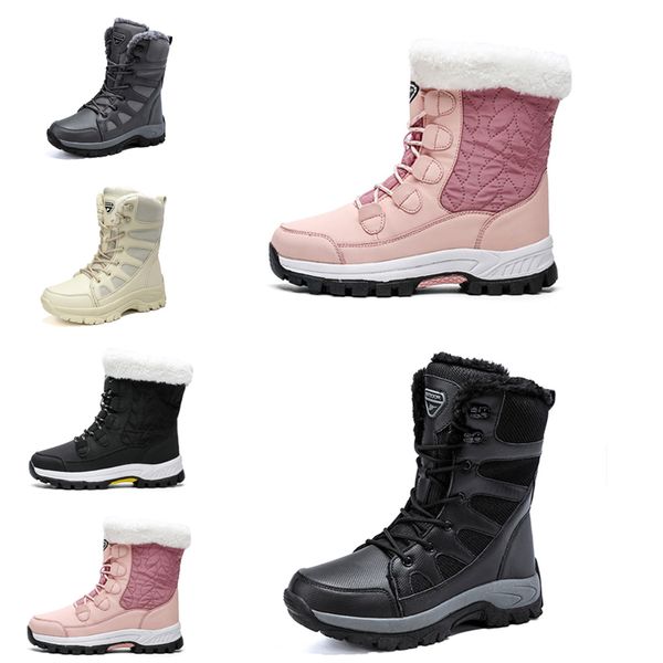 Damen-Schneestiefel, modische Winterstiefel, klassische Mini-Knöchel, kurze Damen- und Mädchen-Damenstiefeletten, dreifach schwarz, kastanienbraun, marineblau, für den Außenbereich und den Innenbereich