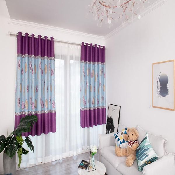 

curtain & drapes 1panel fabric leaves sheer tulle window treatment voile drape valance cortinas dormitorio curtains for livingroom 3.29