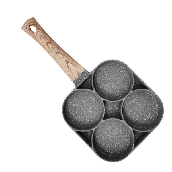 

1pc 4-cup egg cooking prop non stick frying pan breakfast skillet cooker